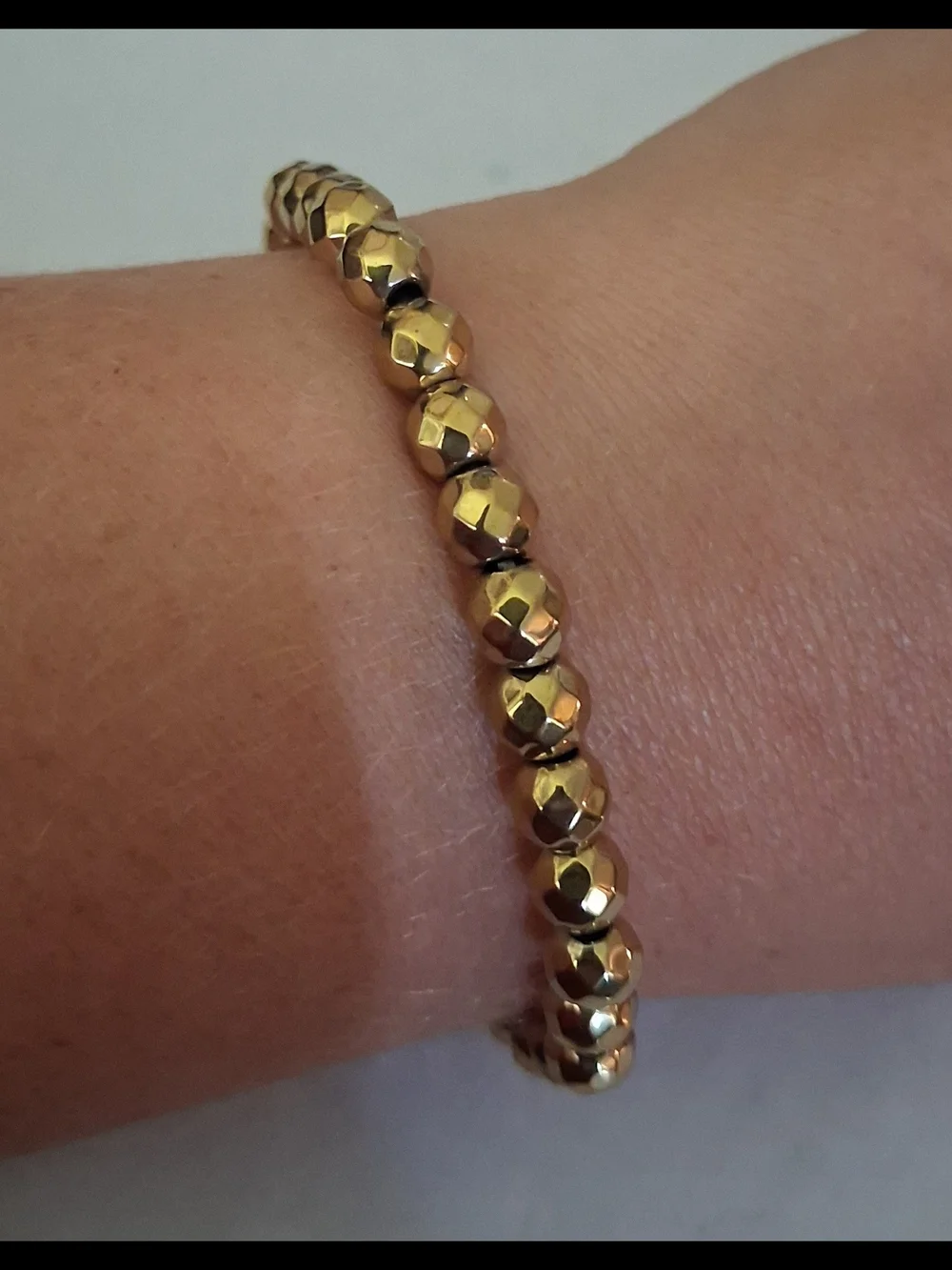 Handmade pyrite stretch